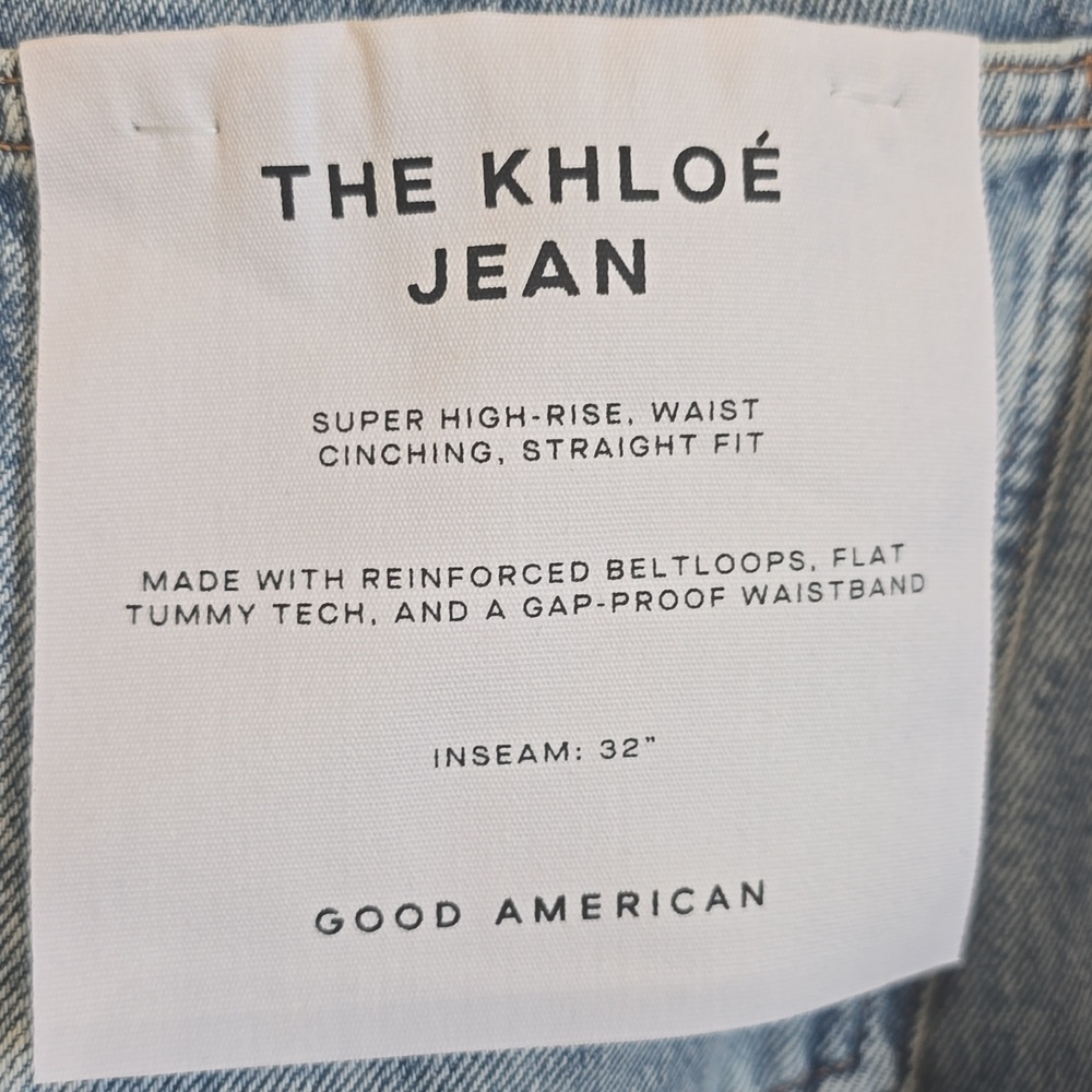 NWT Good American Khloe Jeans Size 8 - Picture 10 of 13